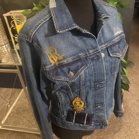 Michael Kors Patchwork Denim Jacket - Picture 2 of 9